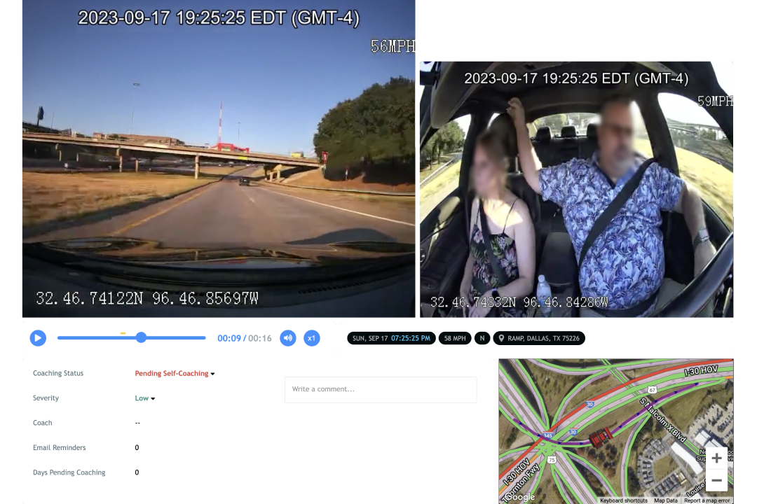 Use remote access to stream live or historical footage from the vehicle fleet camera systems.