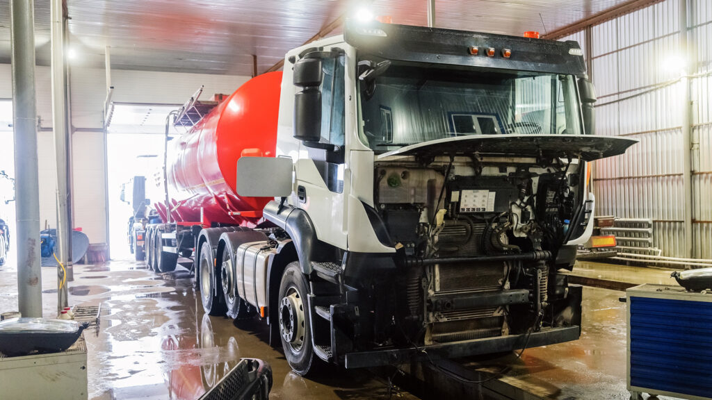Using OBD-II to schedule maintenance through a fleet management platform.